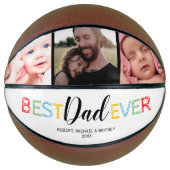 Persoonlijk “Beste Papa Ooit” Basketbal Cadeau (Voorkant)