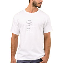 Persoonlijk Beste Papa Ooit Est Jaar Wit T-Shirt