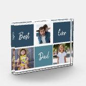 Persoonlijk 'Beste Papa Ooit' Fotoblock Fotoblokken (Links)