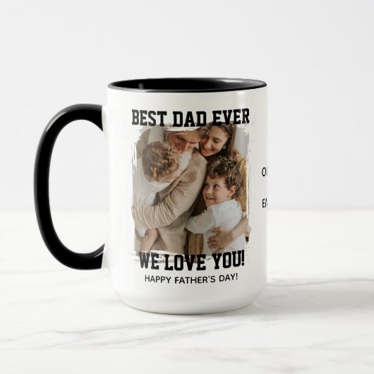 Persoonlijk Beste Papa Ooit Vaderdag Fotocadeau Mok (Links)