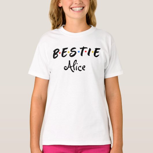 Persoonlijk Bestie BFF T-shirt (Voorkant)