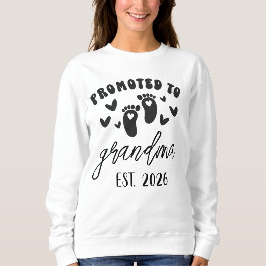 Persoonlijk Bevorderd Tot Oma T-shirt ~ Est (Voorkant)