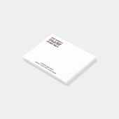 Persoonlijk bewustzijn van het zwarte moederdier post-it® notes (Schuin)