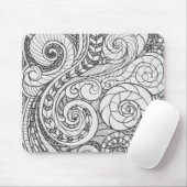 Persoonlijk Bezige Kunst Doodle Ontwerp Hoes Voor Muismat (Met muis)