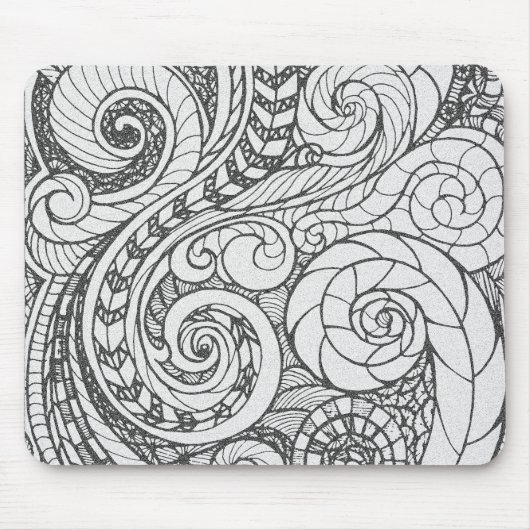 Persoonlijk Bezige Kunst Doodle Ontwerp Hoes Voor Muismat (Voorkant)