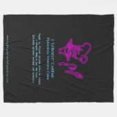 Persoonlijk bezoek op een schoorsteenvaring fleece deken (Voorkant (Horizontaal))