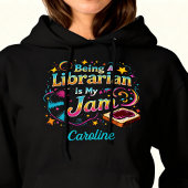 Persoonlijk bibliothecarisgeschenk hoodie