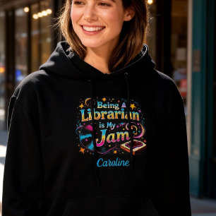 Persoonlijk bibliothecarisgeschenk hoodie