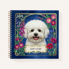 Persoonlijk Bichon Frise Blauwe Notitieboek