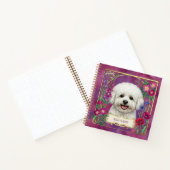 Persoonlijk Bichon Frise Roze Notitieboek (Binnen)