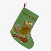 Persoonlijk Bier en Brezel Kleine Kerstsok (Voorkant (Hangend))
