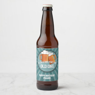 Persoonlijk bier gefeliciteerd verjaardag etiket