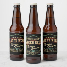 Persoonlijk bierbrouwersbedrijf Label Bar Pub   Bier Etiket