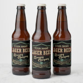 Persoonlijk bierbrouwersbedrijf Lager Bier Etiket  (Flessen)