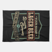 Persoonlijk bierbrouwsel bier-etiket Bar Pub Theedoek (Horizontaal)