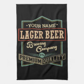 Persoonlijk bierbrouwsel bier-etiket Bar Pub Theedoek (Verticaal)