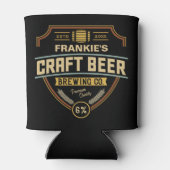 Persoonlijk bierlabel brouwerij bar blikjeskoeler (Achterkant)