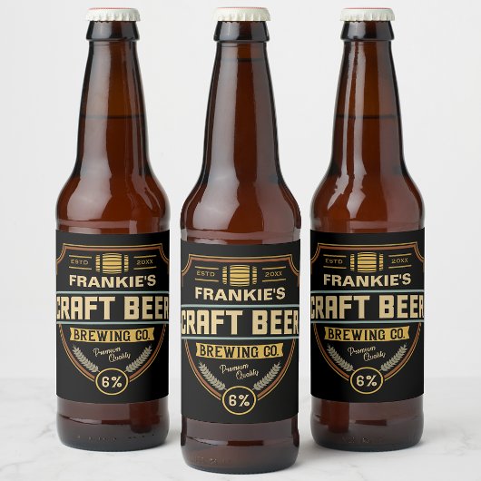 Persoonlijk bierlabel brouwerijbar  bier etiket