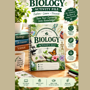 Persoonlijk biologie projectnotitieboek Vintage Notitieboek