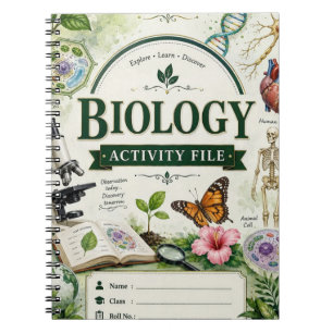 Persoonlijk biologie projectnotitieboek Vintage Notitieboek