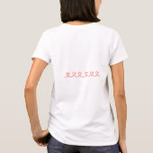 Persoonlijk Bisou Bisou Love T-shirt (Achterkant)