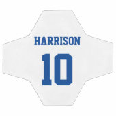 Persoonlijk blauw aangepast nummer sportteam voetbal (Enkel)