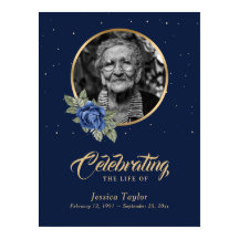 Persoonlijk Blauw Bloemstuk Funeral Begrétingsbord