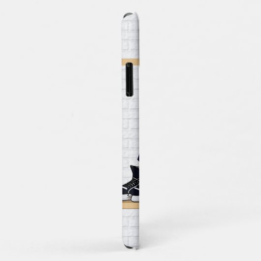 Persoonlijk blauw en wit ijs Hockey Jersey Case-Mate iPhone Case (Achterkant/rechts)