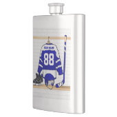 Persoonlijk blauw en wit ijs Hockey Jersey Flacon (Links)