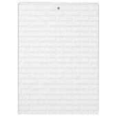 Persoonlijk blauw en wit ijs Hockey Jersey Klembord (Achterkant)