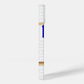 Persoonlijk Blauw en Witte Baseball Jersey Case-Mate iPhone Case (Achterkant / Rechts)