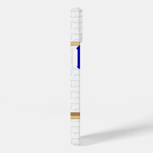 Persoonlijk Blauw en Witte Baseball Jersey Case-Mate iPhone Case (Achterkant / Rechts)