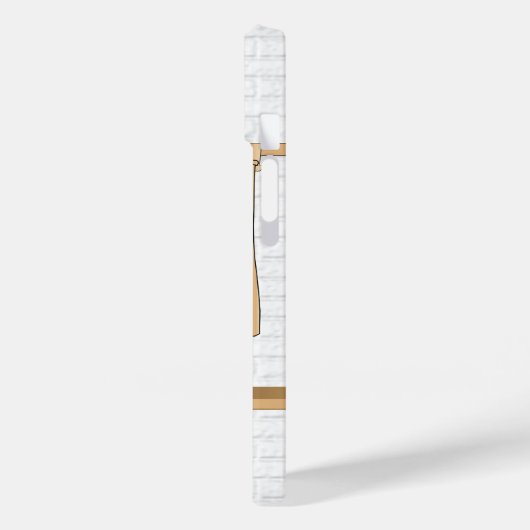 Persoonlijk Blauw en Witte Baseball Jersey Case-Mate iPhone Case (Achterkant / Links)