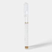 Persoonlijk Blauw en Witte Baseball Jersey Case-Mate iPhone Case (Achterkant / Links)