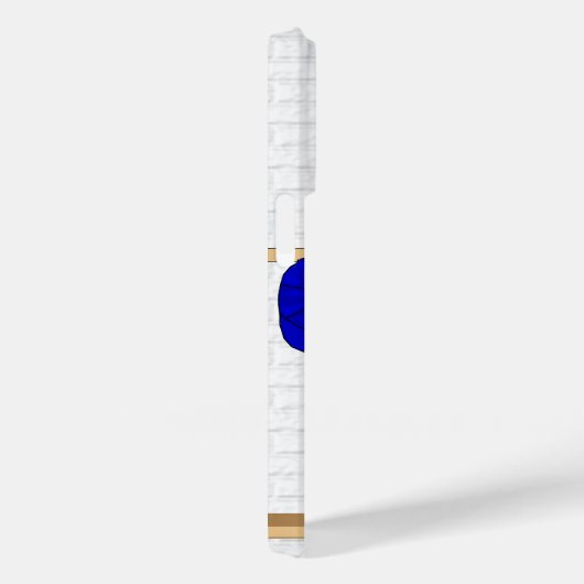 Persoonlijk Blauw en Witte Baseball Jersey Case-Mate iPhone Case (Achterkant / Rechts)