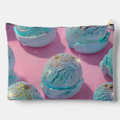 Persoonlijk Blauw Ijs Glitter Patroon Etui (Achterkant)