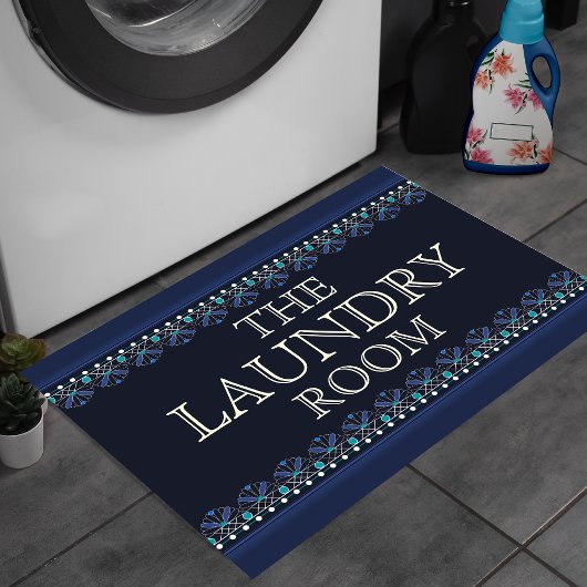 Persoonlijk Blauw Wasruimte Bord Deurmat