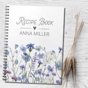 Persoonlijk Blauw Wilde Bloem Bloemstuk Recept Notitieboek
