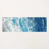 Persoonlijk blauw Zee en Waves Yoga Mat (Voorkant (horizontaal))
