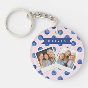 Persoonlijk Blauwbes Waterverf Cadeau Naam Sleutelhanger