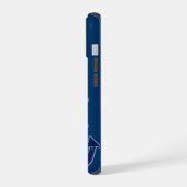 Persoonlijk Blauwe Anker iPhone 15 Hoesje (Linkerkant)