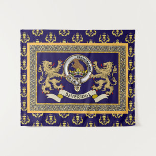 Persoonlijk Blauwe Beveridge Clanstempel Wandkleed