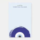 Persoonlijk Blauwe Boze Oog Beschermingssymbool Post-it® Notes (Voorkant)
