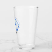 Persoonlijk blauwe cheerleader middelbare school glas (Links)