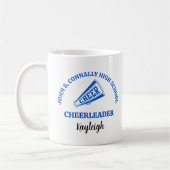Persoonlijk blauwe cheerleader van de middelbare s koffiemok (Links)