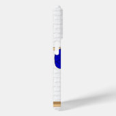 Persoonlijk blauwe en witte honkbal jersey Case-Mate iPhone case (Achterkant / Rechts)