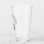 Persoonlijk Blauwe Hoge School Honkbalspeler Glas (Links)