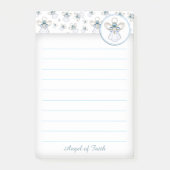 Persoonlijk: Blauwe Kerstmis "Angel of Faith" Post-it® Notes (Voorkant)