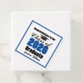 Persoonlijk Blauwe Klas van 2026 Afstudeerfeest Bedankjes Labels (In situ)