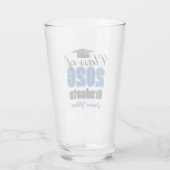Persoonlijk Blauwe Klas van 2026 Afstudeerfeest Glas (Achterkant)